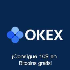 Cupón para conseguir 10$ en Bitcoins gratis en Okex